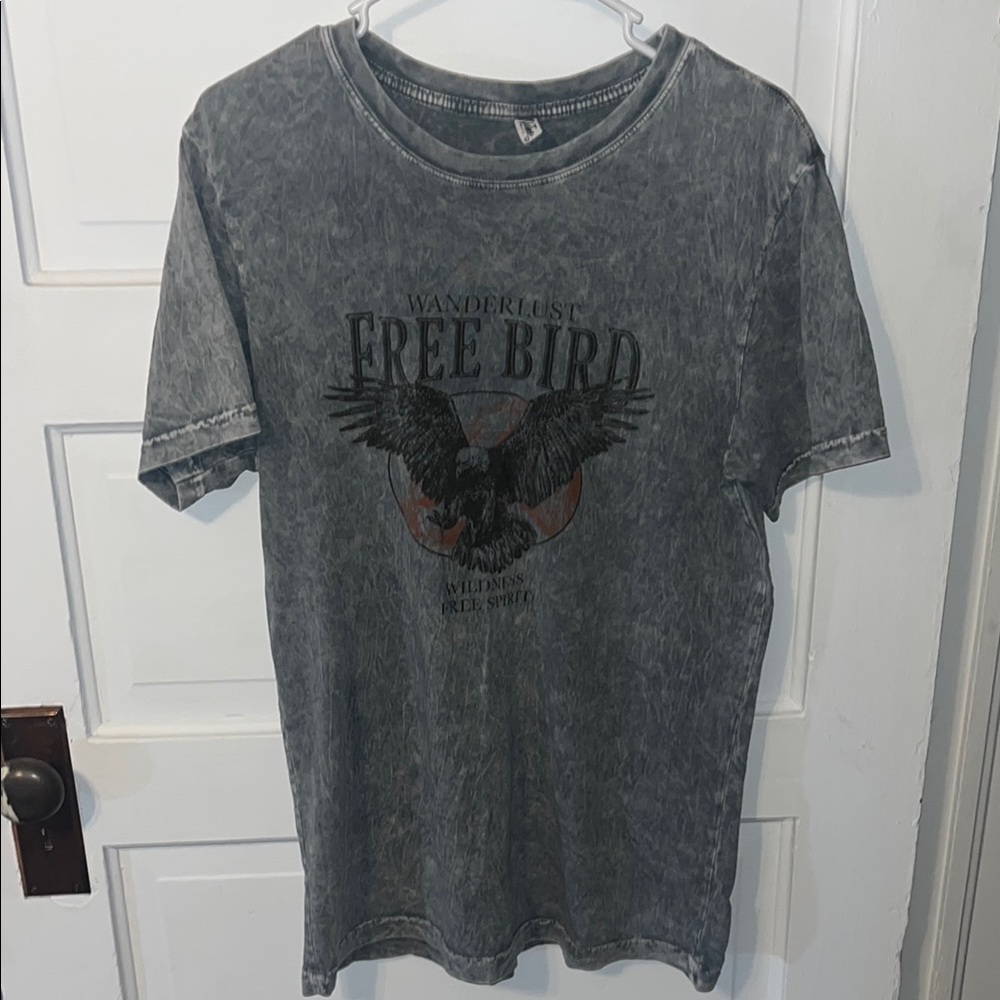 Wanderlust Free Bird T-Shirt - Gray